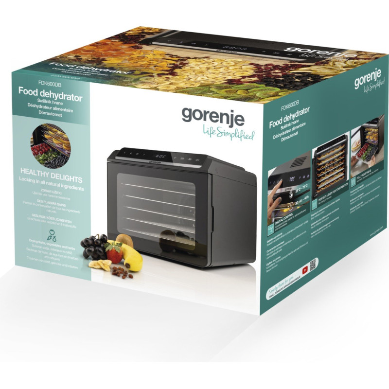 Сушка для фруктів та овочів Gorenje FDK600DB
