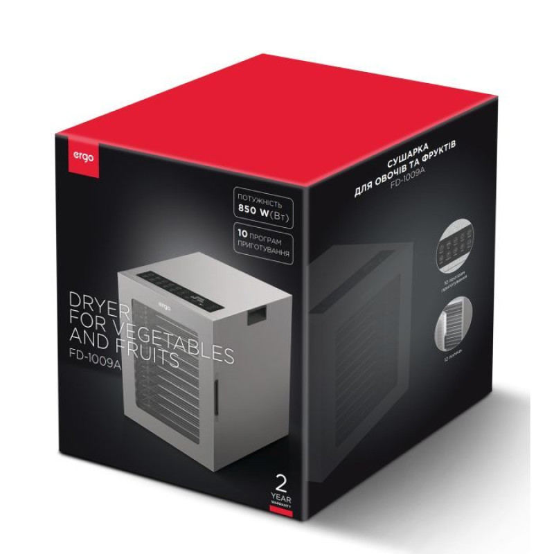 Сушка для фруктів та овочів ERGO FD-1009A
