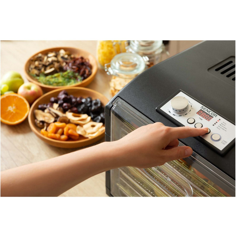 Сушка фруктів та овочів Sencor SFD 6601BK