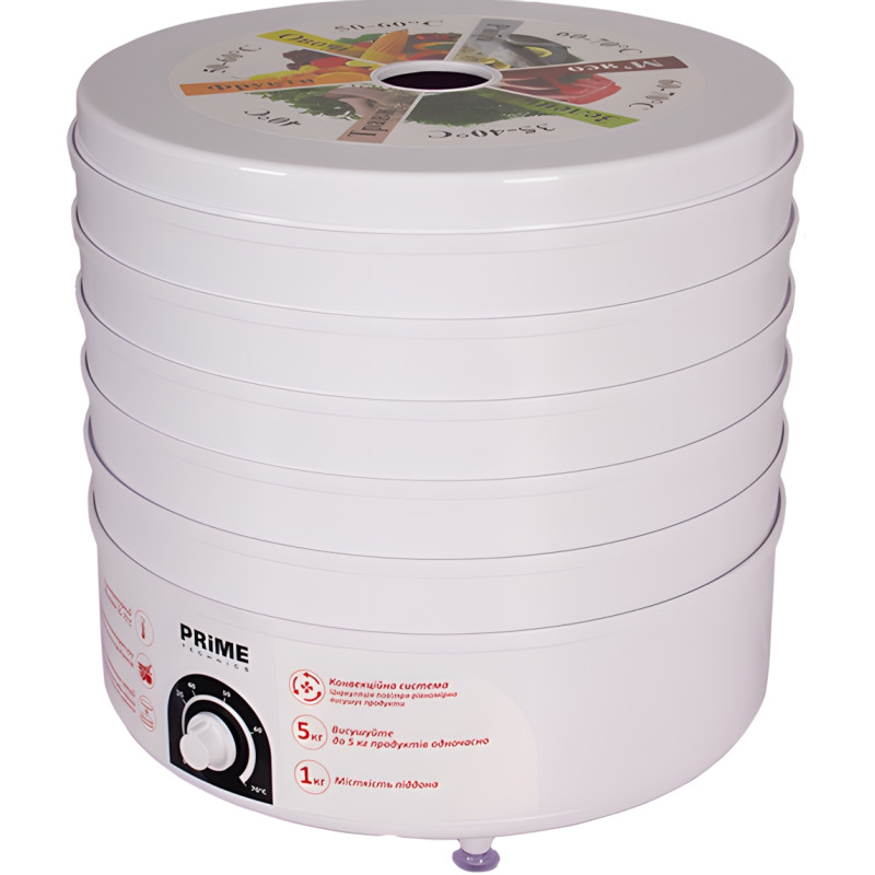 Сушка для фруктів та овочів PRIME Technics PFD 502 W