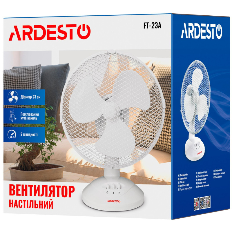  Настільний вентилятор Ardesto FT 23 A