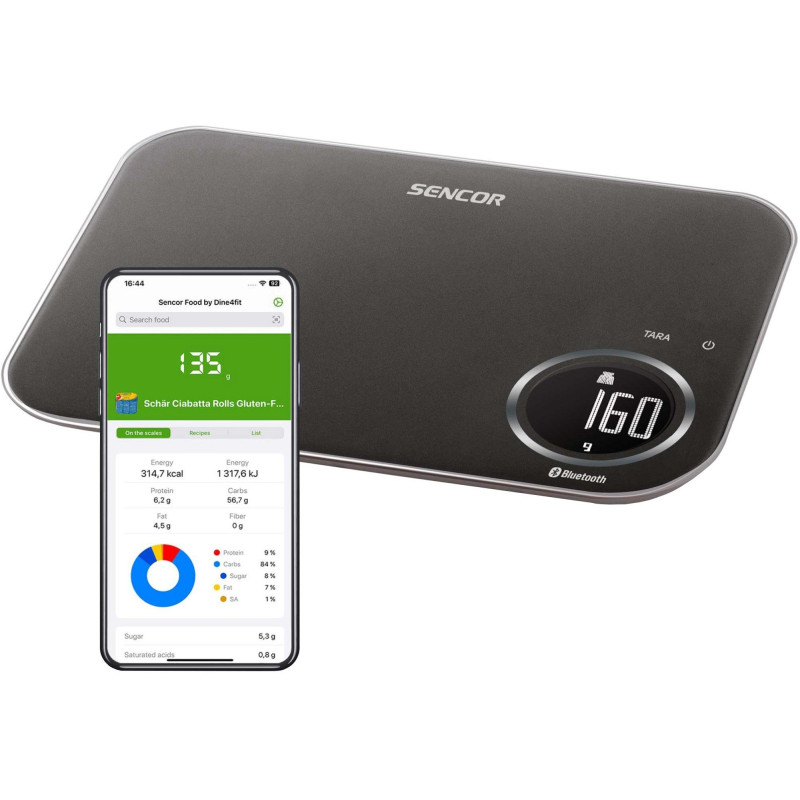 Ваги кухонні Sencor SKS 7178BK