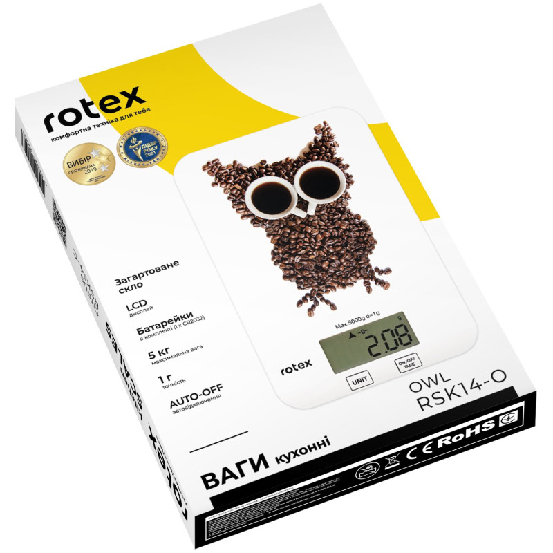 Ваги кухонні Rotex RSK14-O owl