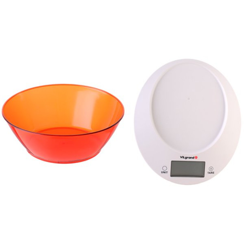 Ваги кухонні ViLgrand VKS-533C red