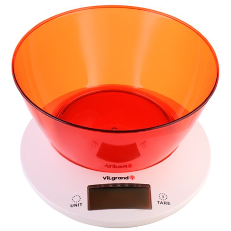 Ваги кухонні ViLgrand VKS-533C red
