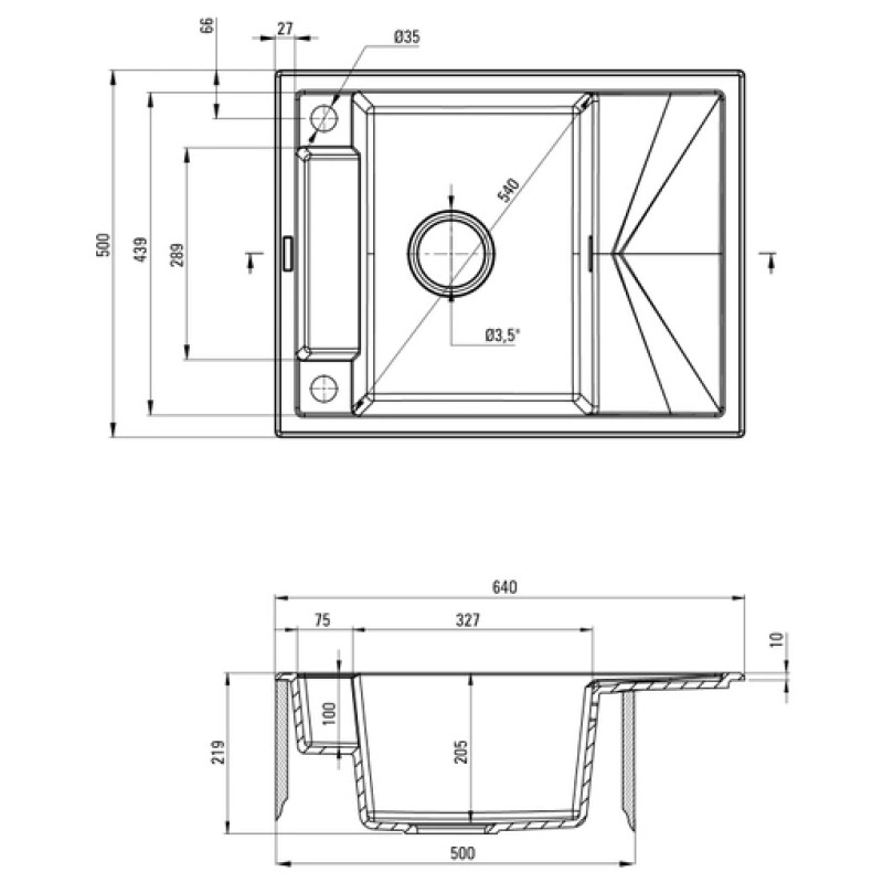 Кухонна мийка Deante Magnetic Алебастр (ZRM A11A)