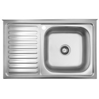 Кухонна мийка Kroner KRP Satin - 5080R (0.8 мм)