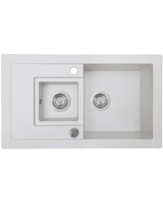 Кухонна мийка PERFELLI PIERRA PGP 536-78 WHITE