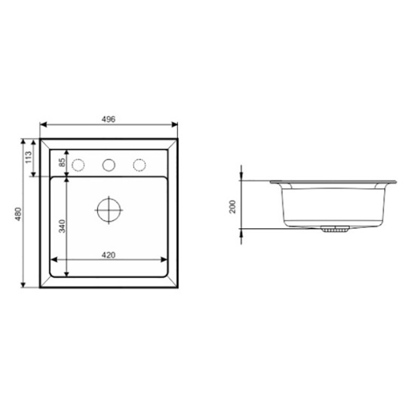 Кухонна мийка INTERLINE BRUT avena