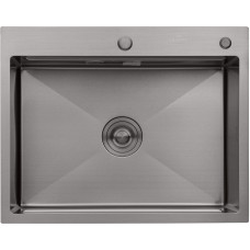 Кухонна раковина Kroner KRP Schwarze - 6350 гм PVD (3,0/1,0 мм)