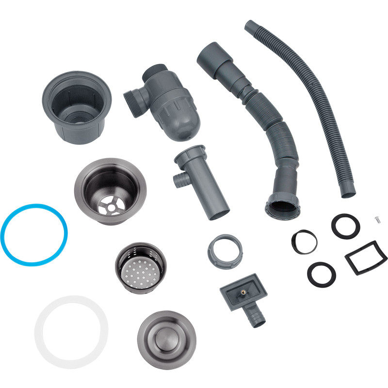 Кухонна раковина Kroner KRP Schwarze - 6350 гм PVD (3,0/1,0 мм)