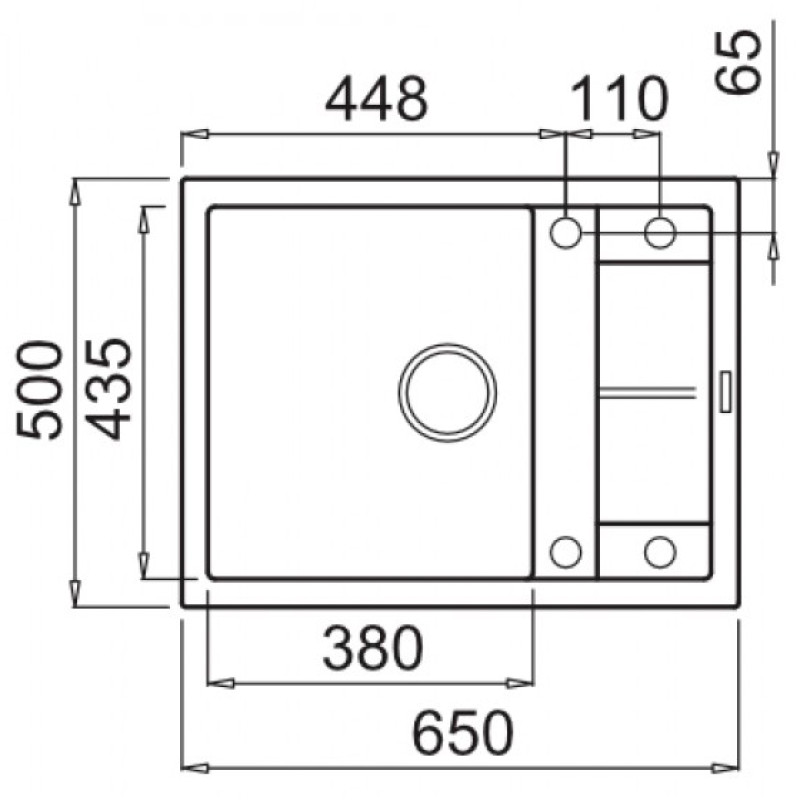 Кухонна мийка ELLECI Unico 125 Titanium 73