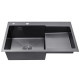 Кухонна раковина Kroner KRP Schwarze - 7848LHM PVD (3,0/1,0 мм)