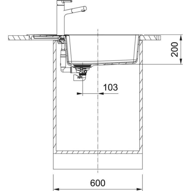 Кухонна мийка Franke Centro CNG 611-78 XL чорний матовий (114.0701.816)