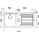 Мийка кухонна Franke Logica line LLL 651 нержавіюча сталь декор (101.0381.836)