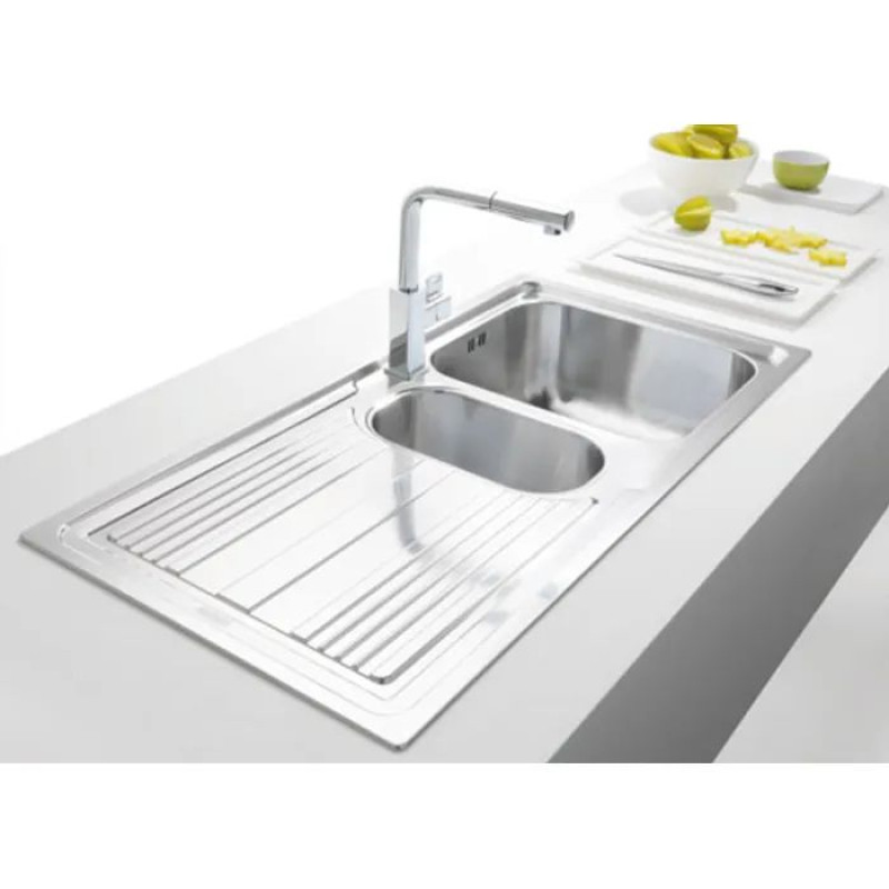 Мийка кухонна Franke Logica line LLL 651 нержавіюча сталь декор (101.0381.836)