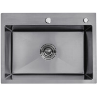 Кухонна раковина Kroner KRP Schwarze - 5843HM PVD (3,0/1,0 мм)