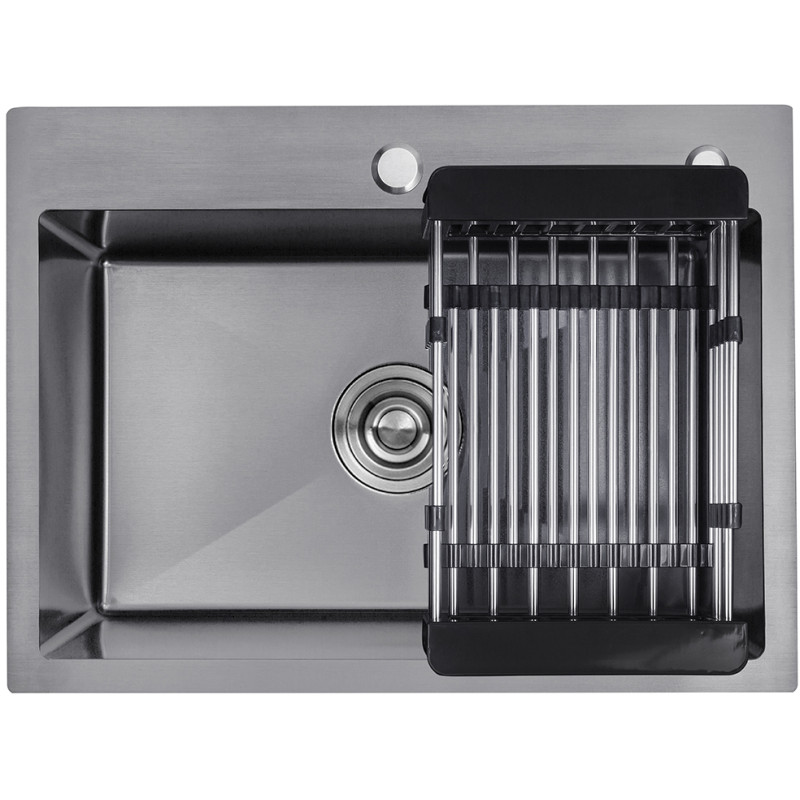 Кухонна раковина Kroner KRP Schwarze - 5843HM PVD (3,0/1,0 мм)