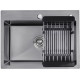 Кухонна раковина Kroner KRP Schwarze - 5843HM PVD (3,0/1,0 мм)