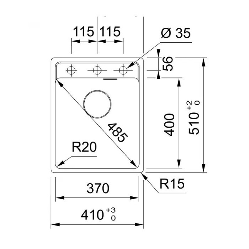 Мийка кухонна Franke Maris MRG 610-72 TL сірий камінь (114.0668.862)