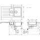 Кухонна мийка Hansgrohe S52 (43357290) Сірий камінь