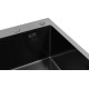 Кухонна раковина Kroner KRP Schwarze - 6350RHM PVD (3,0/1,0 мм)