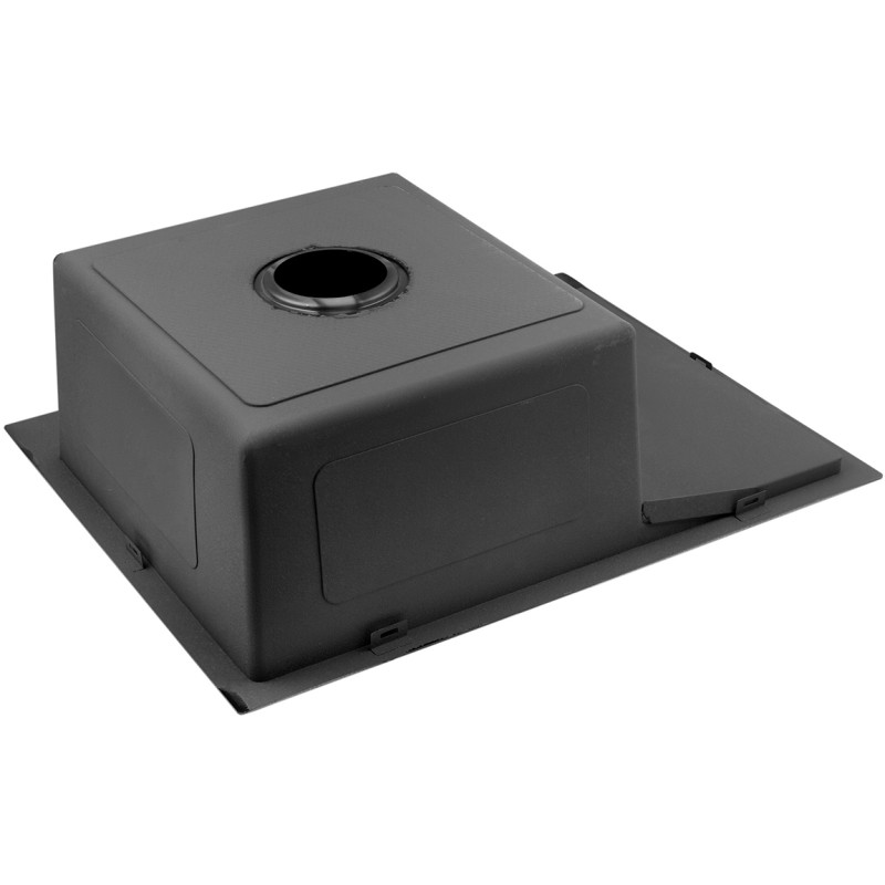 Кухонна раковина Kroner KRP Schwarze - 6350RHM PVD (3,0/1,0 мм)
