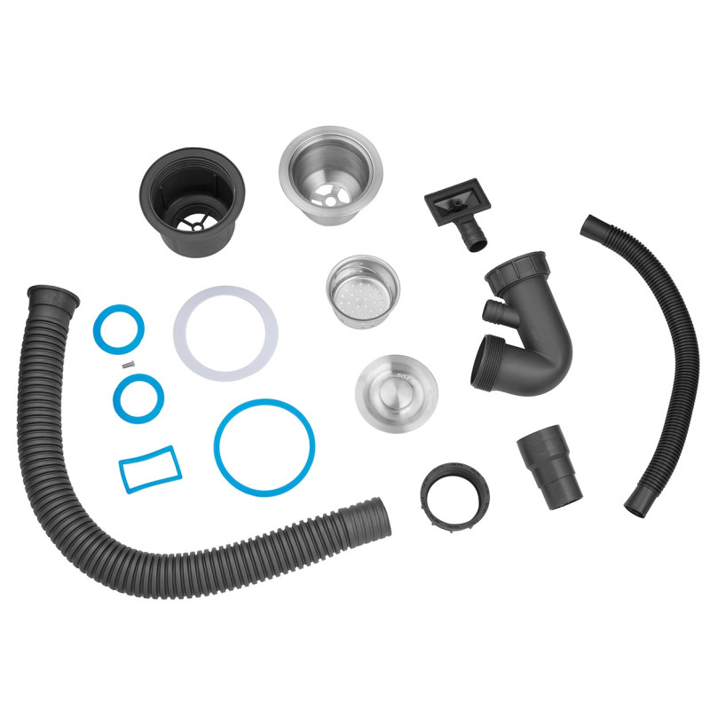 Кухонна раковина Kroner KRP Schwarze - 6350RHM PVD (3,0/1,0 мм)