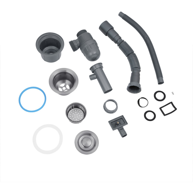 Кухонна раковина Kroner KRP Schwarze - 7849RHM PVD (3,0/1,0 мм)