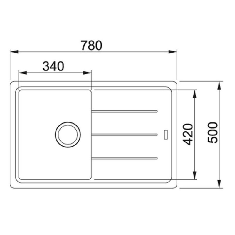 Кухонна мийка Franke Basis BFG 611-78 Бежевий 114.0258.039
