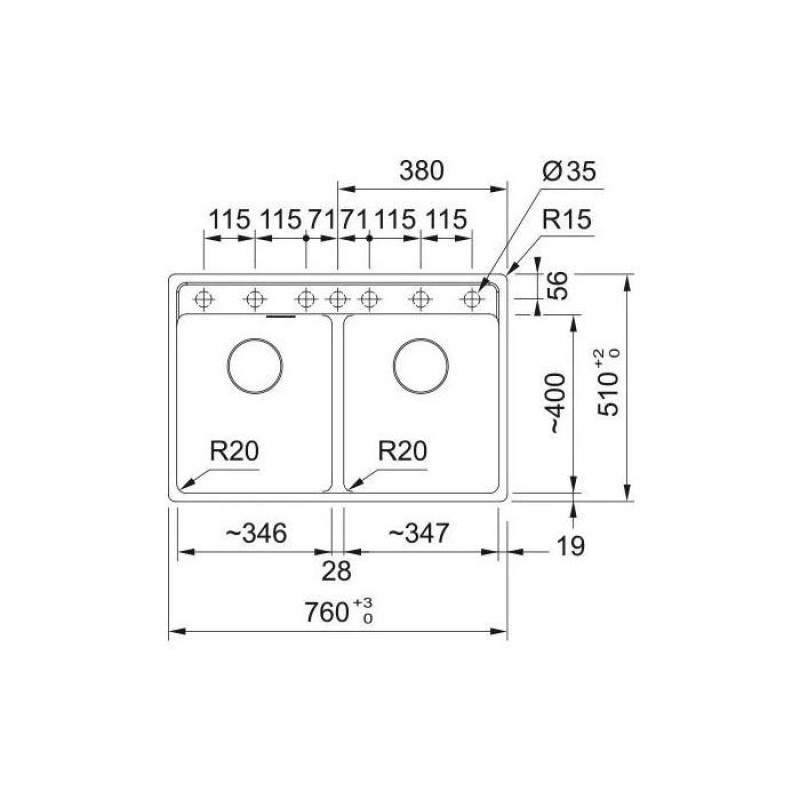 Кухонна мийка Franke Maris MRG 620 TL чорний матовий (114.0720.010)