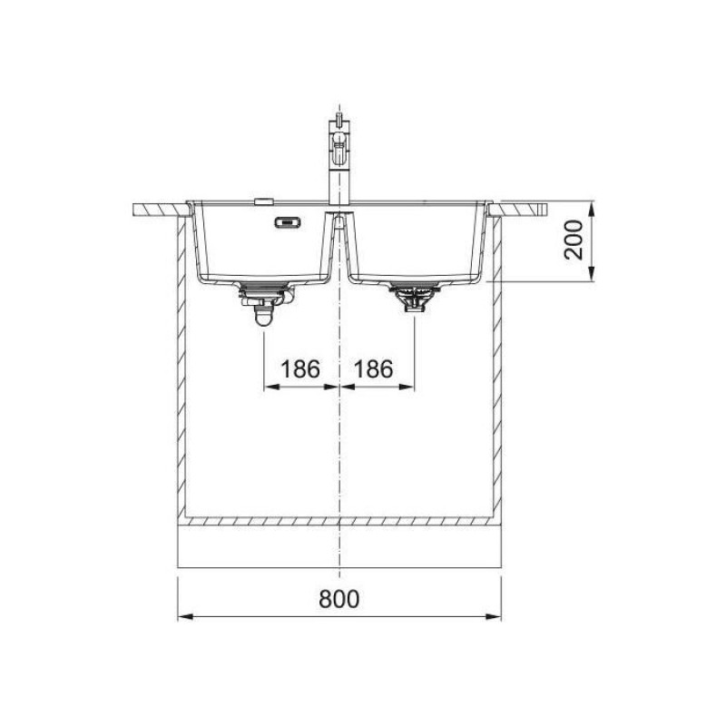 Кухонна мийка Franke Maris MRG 620 TL чорний матовий (114.0720.010)
