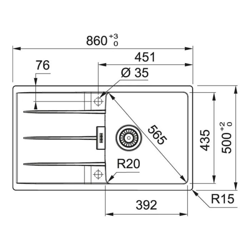 Кухонна мийка Franke Centro онікс (114.0701.823)