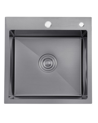 Кухонна раковина Kroner KRP Schwarze - 5050 гм PVD (3,0/1,0 мм)