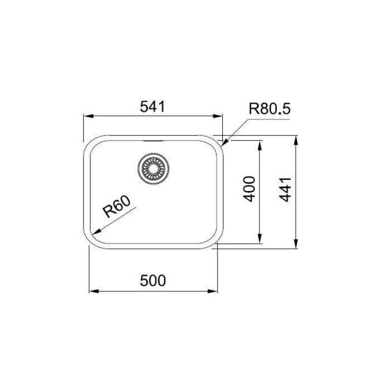 Кухонна мийка Franke Smart SRX 110-50, нерж полірів. (122.0703.300)
