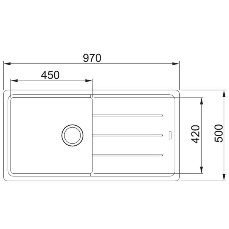 Кухонна мийка Franke BFG 611-97 Бежевий 114.0363.932