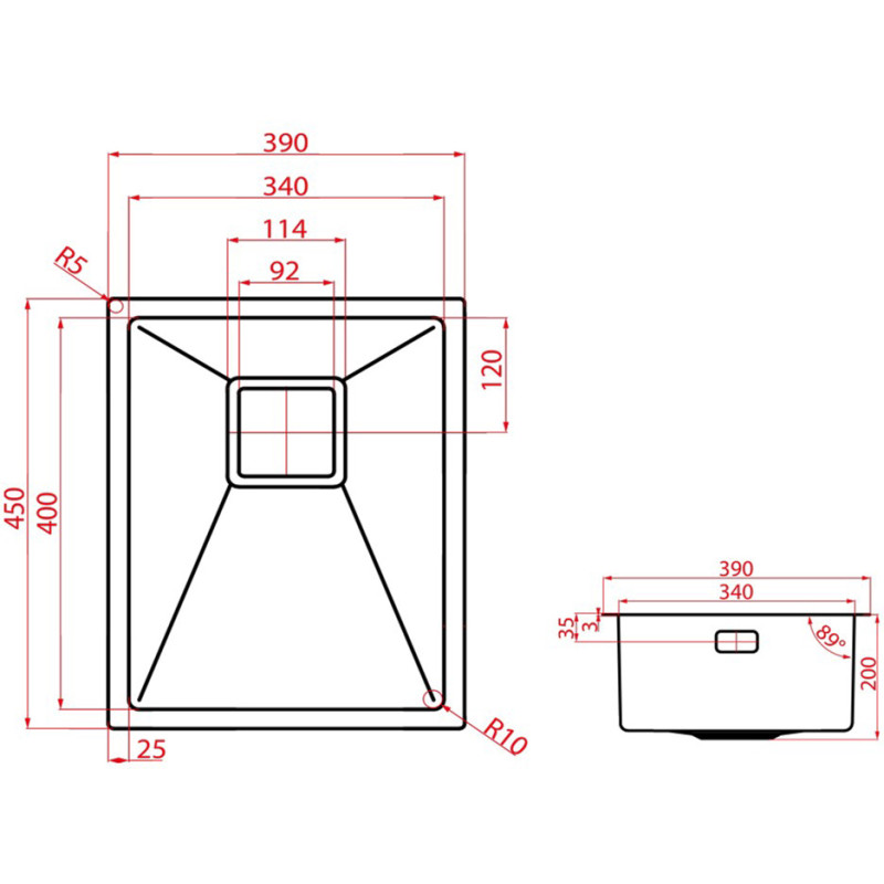 Кухонна мийка WEILOR ALLERHAND WRX 3945