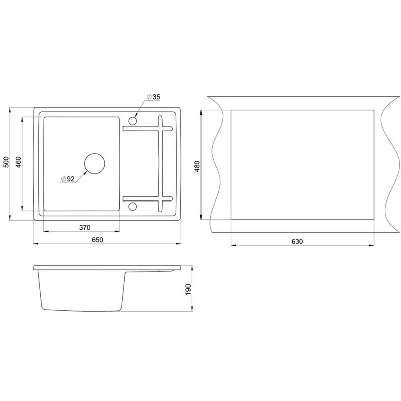 Кухонна мийка MINOLA MPG 1150-65 Пісок