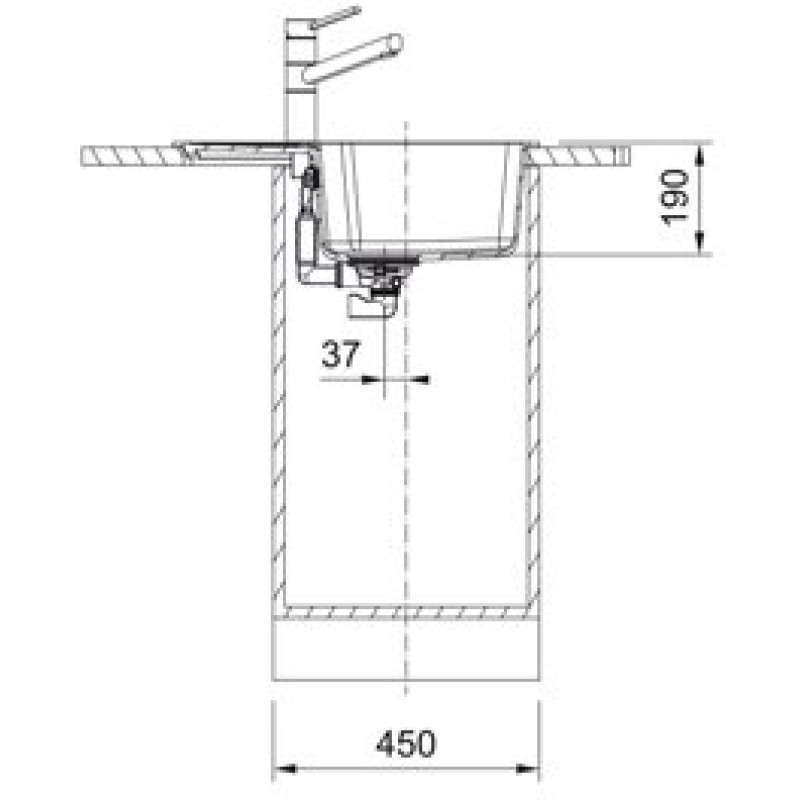 Мийка кухонна Franke City UCG 611-62 онікс (114.0701.825)