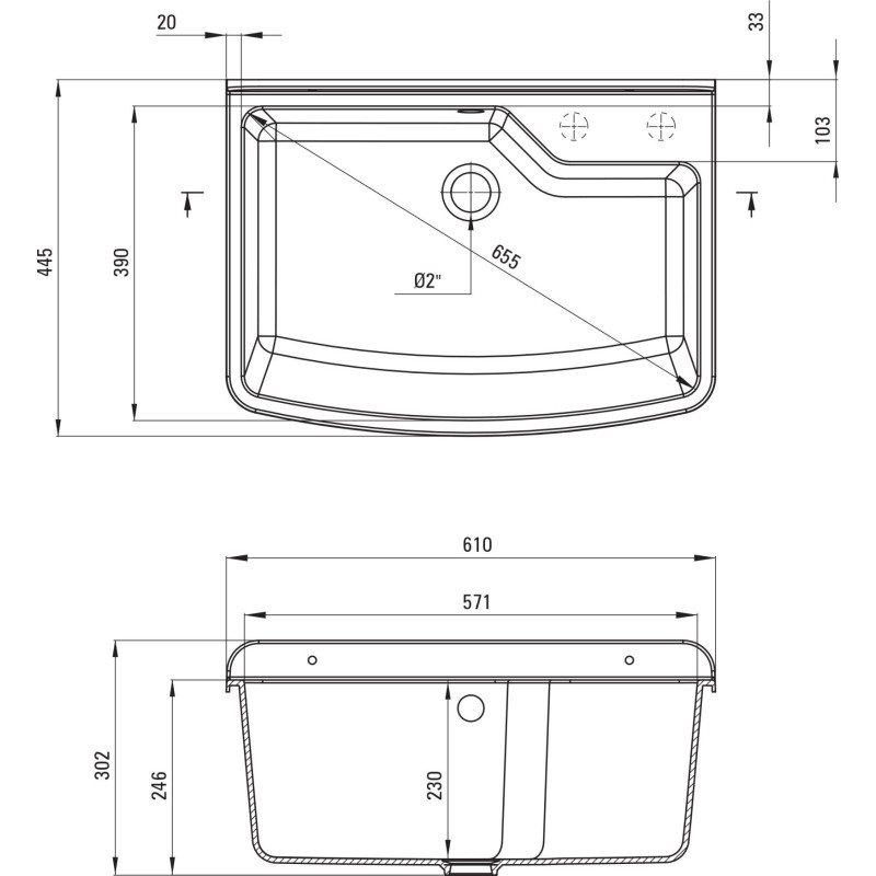 Кухонна мийка Deante GARDEN сірий ZYT 310B