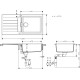 Кухонна мийка Hansgrohe S52 чорний графіт (43358170)