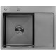 Кухонна раковина Kroner KRP Schwarze - 6350LHM PVD (3,0/1,0 мм)
