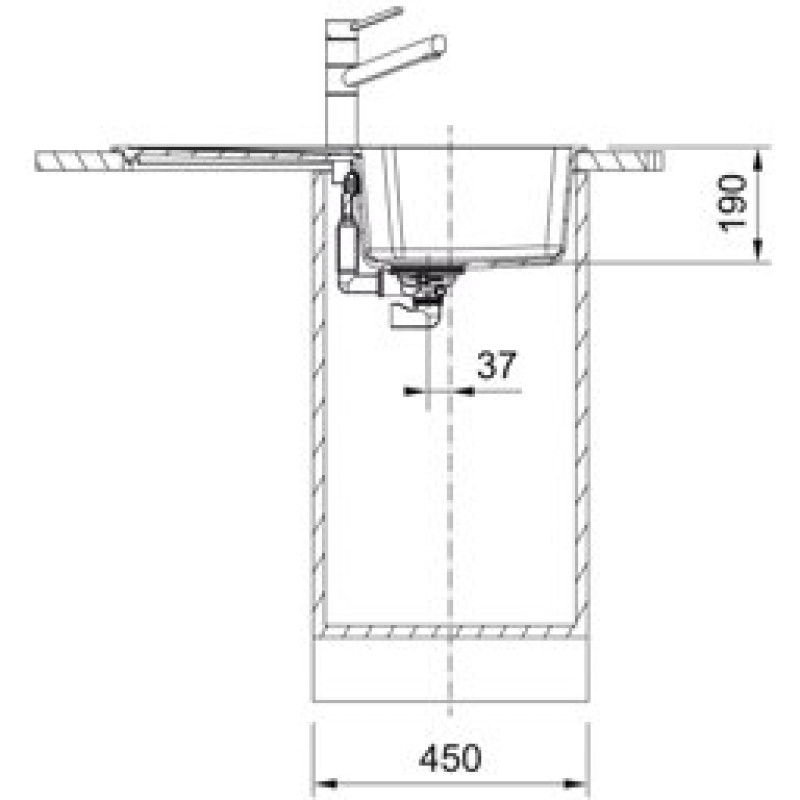 Мийка кухонна Franke City UCG 611-78 сірий камінь (114.0701.829)