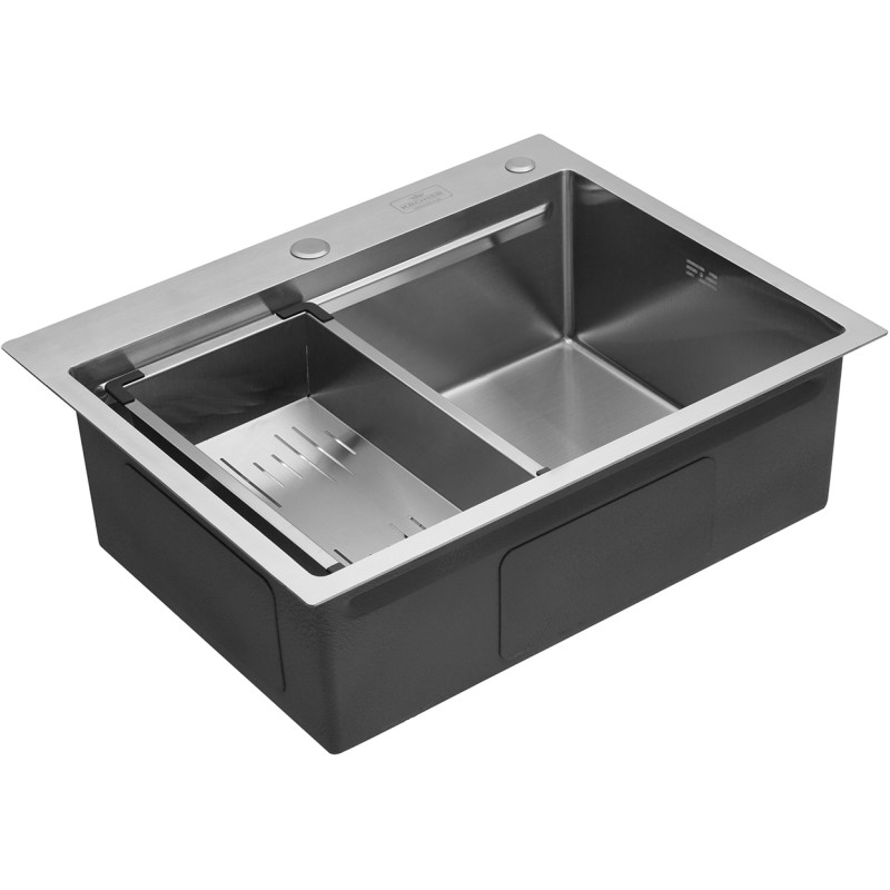 Кухонна раковина Kroner KRP Geburstet - 6350 гм (3,0/1,0 мм)