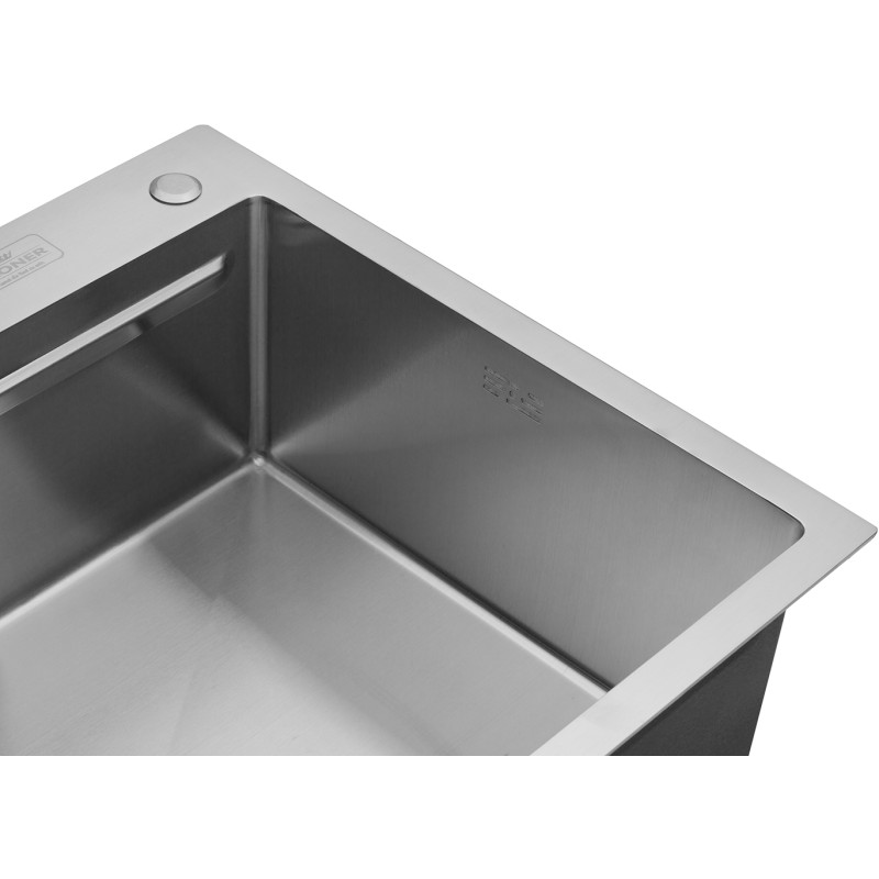 Кухонна раковина Kroner KRP Geburstet - 6350 гм (3,0/1,0 мм)