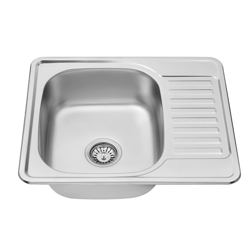 Кухонна мийка Kroner KRP Satin 5848 (0.8 мм)