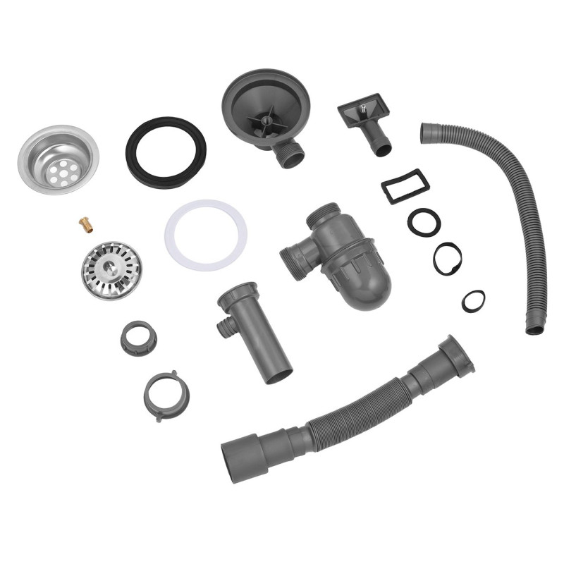 Кухонна мийка Kroner KRP Satin 5848 (0.8 мм)