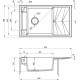 Кухонна мийка Deante MAGNETIC металевий антрацит ZRM T113