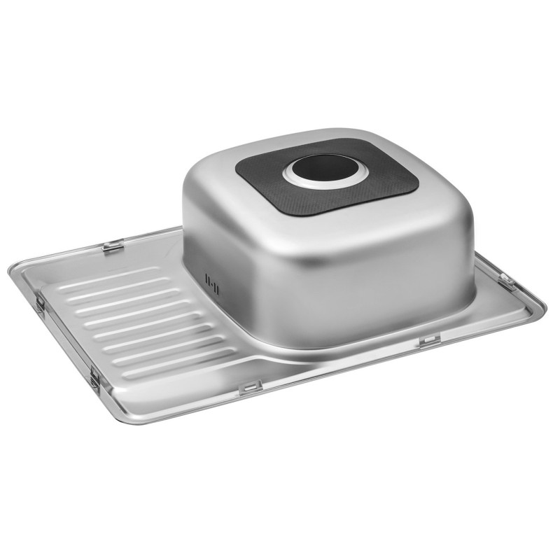 Кухонна мийка Kroner KRP Satin 6350 (0.8 мм)