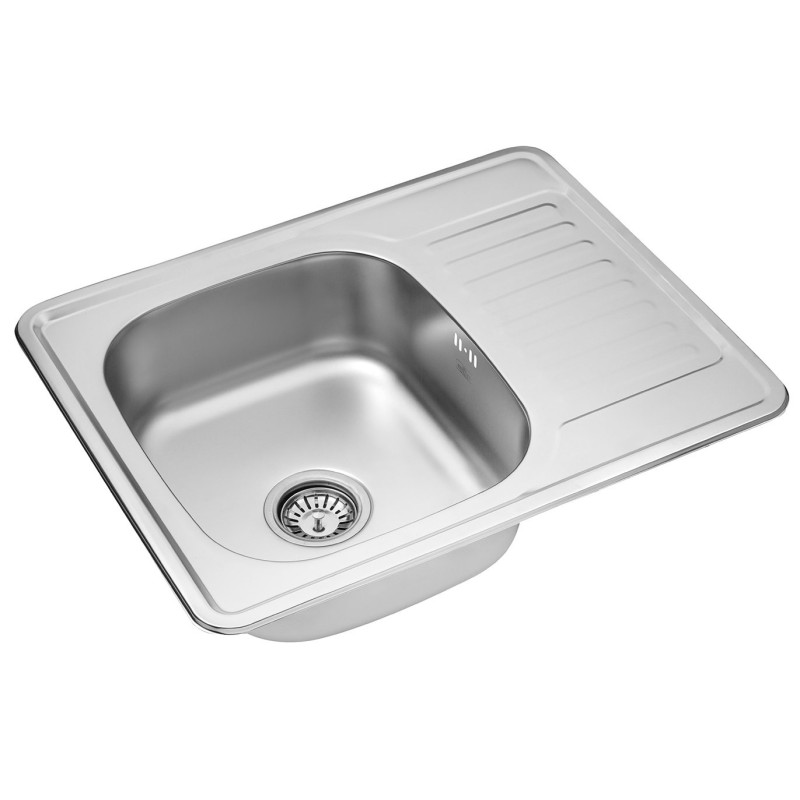 Кухонна мийка Kroner KRP Satin 6350 (0.8 мм)